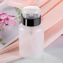 

Transparent High Quality Spring Rotating Safety Lock Empty Press Bottle for Salon