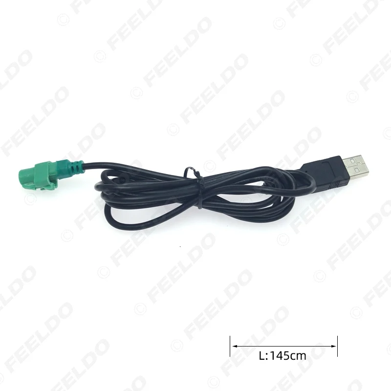 FEELDO автомобильный Радио CD плеер 145 см USB аудио кабель адаптер с кнопкой переключения для Volkswagen USB провод кабель# AM6221
