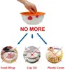 5 pcs BPA Free Silicone Suction Lids Food Covers Microwave Mugs Pots Bowls Lids Pan Pot Caps Cover Kitchen Cookware Accessories ► Photo 3/6