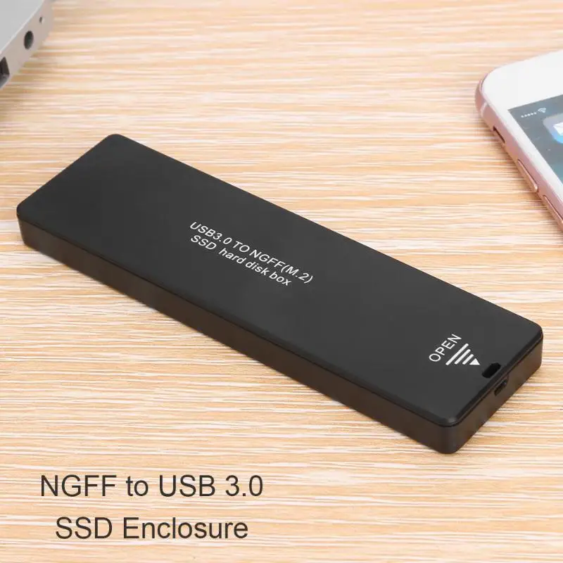 VKTECH NGFF SATA M.2 для type-C 3,0 SSD чехол для жесткого диска M2 2242 2260 2280 внешний жесткий диск Корпус для ПК Универсальный