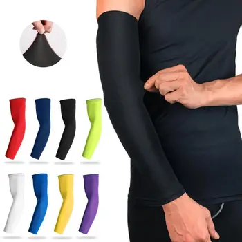 

Sports Compression Arm Sleeve for Basketball Cycling Arm Warmer Summer Running UV Protection Volleyball Sunscreen Bands