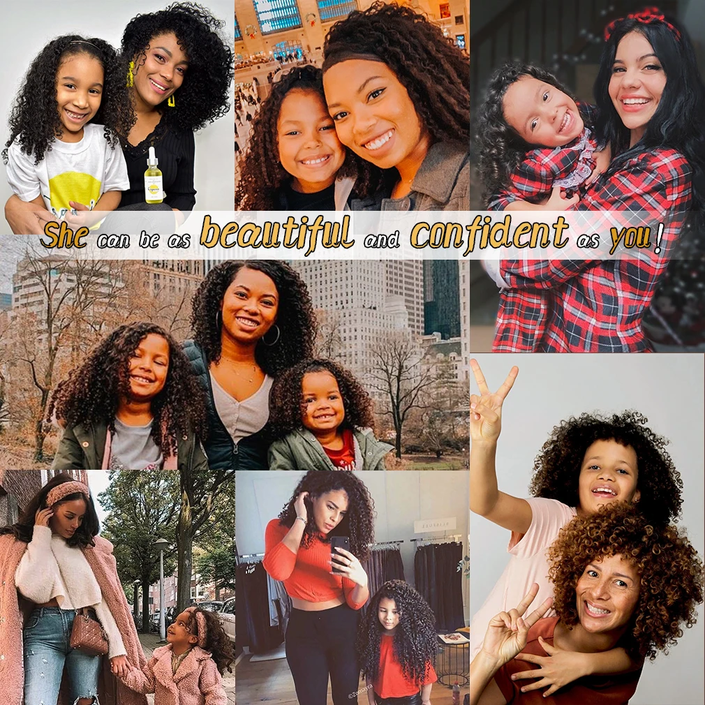 Customized Kids Human Hair Wig Lace Front Human Hair Wigs Kids Wig
