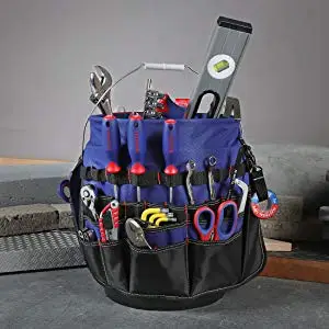 WORKPRO 5 галлонов уплотнительное кольцо ведро-органайзер Boss сумка для инструментов
