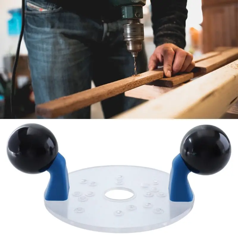 

Wood Router Base with Handles Router Fixed-base Compact Guide Variable Speed