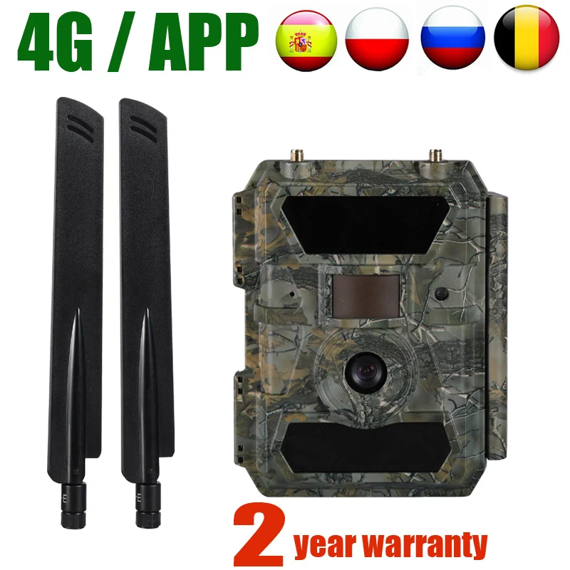Willfine 4.0CG 4G APP Hunting Cameras 0.4 s trigger speed Wildlife Trap Cameras 20M Range 4G APP scouting Trail