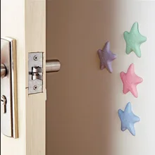 4 шт. Детская безопасность милый мультфильм звезда силиконовые двери стопор охранники безопасный протектор Анти-щепотка рук Безопасность детей