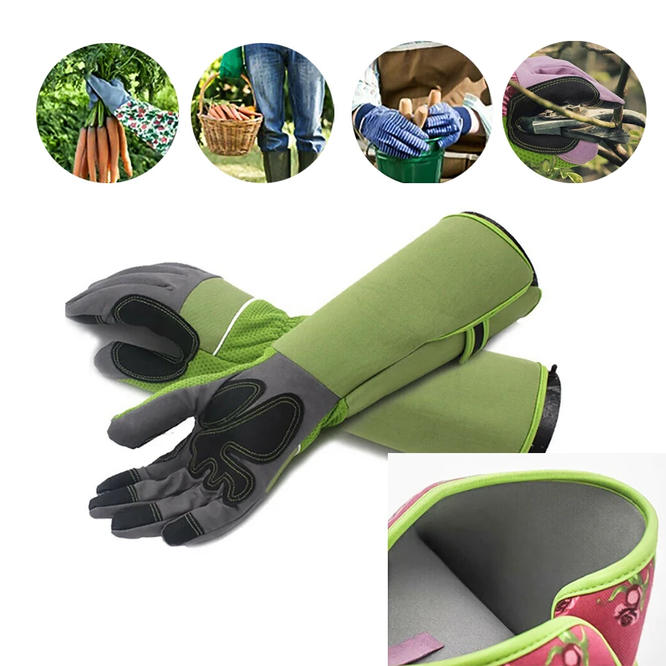 Рабочие перчатки с длинным рукавом для цветочного садоводства Защита предплечья