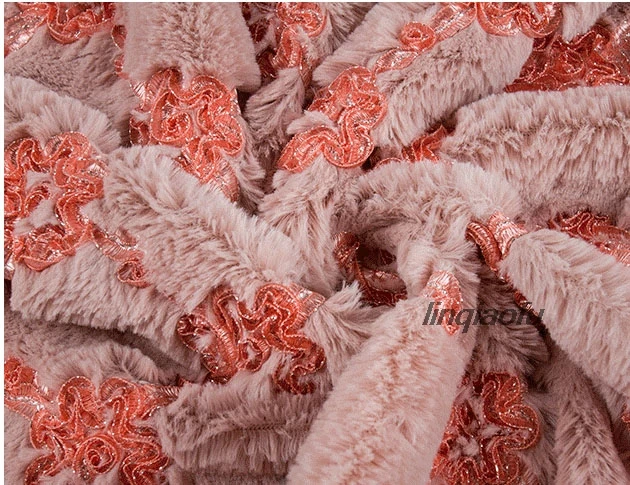 Осенне-зимняя домашняя плюшевая ткань с вышивкой, матовый бархат, Южная Корея, бархатная ткань для сумок
