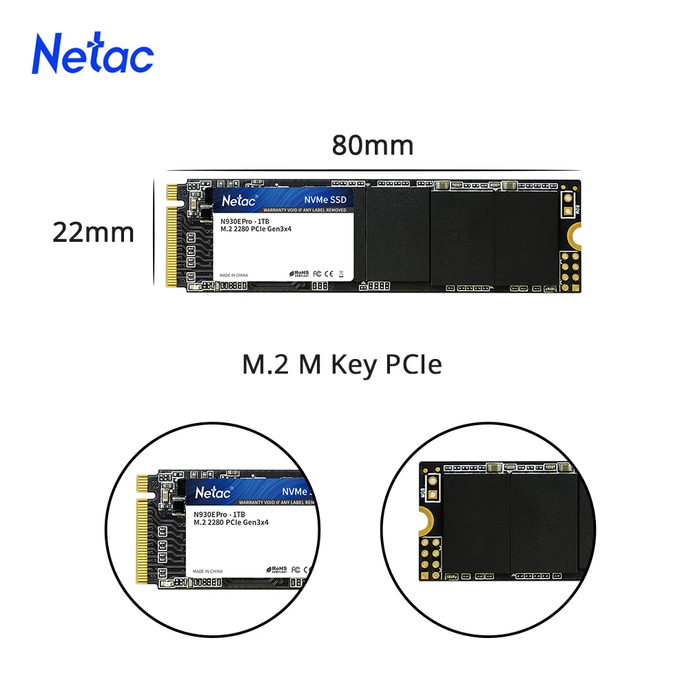 Netac SSD M.2 NVMe 512GB 1TB Hard Disk M2 2280 ssd 128GB 256GB PCIe Internal Solid State Drive for Desktop PC Laptop best ssd internal hard drive