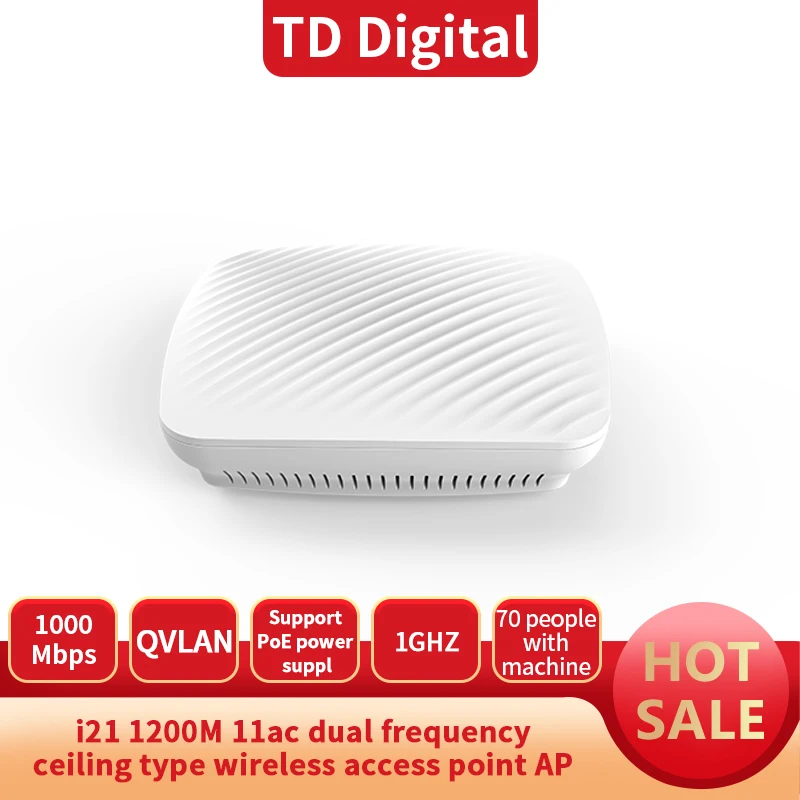 1200Mbps Wireless WiFi AP High Speed Wireless Dual Band POE Indoor Ceiling AP 2.4 +5.8 Ghz Access Point Hotel Home Repeater