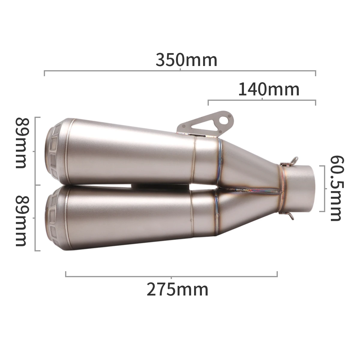 For Yamaha YZF R1 MT-10 2015 - 2021 Motorcycle Exhaust Titanium Alloy Mid Link Pipe Escape Moto Delete Silencer Modify Muffler - Image 3