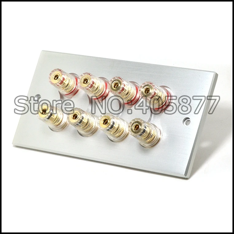 

Hi-End Home theater gold plated Wall binding post hifi binding post terminal socket audio rca socket on the wall