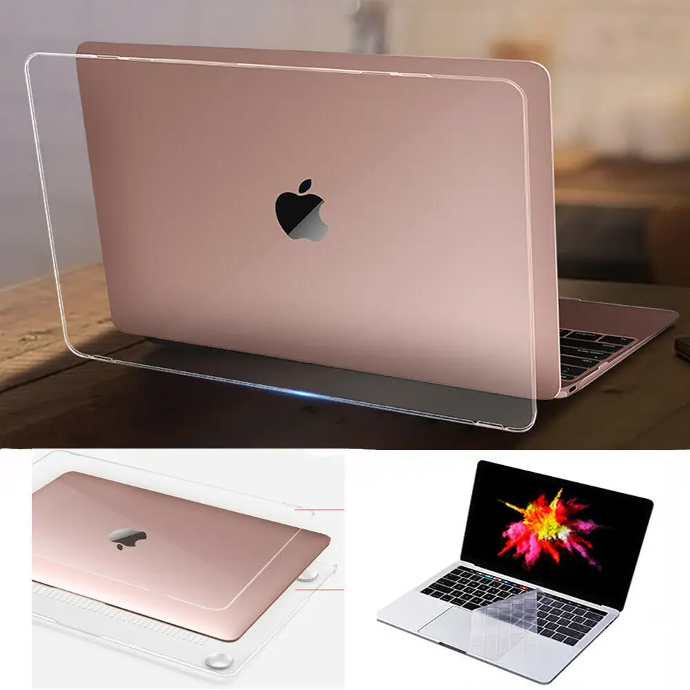 Кристальный/Матовый Жесткий Чехол для ноутбука MacBook Air Pro Retina Touch Bar & ID 11 12 13 14 15 16 inchs