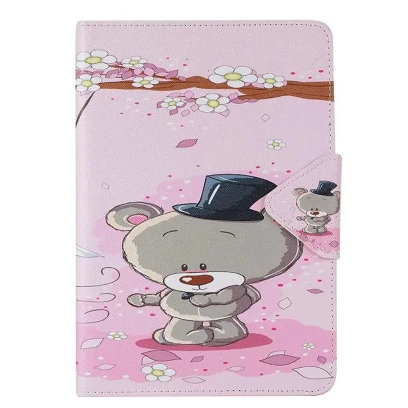 qing lv xiao xiong Для Apple iPad Pro 9,7 чехол Модный мультяшный узор Фолио из искусственной кожи с отделением для карт защитная задняя крышка для iPad Pro mini 9,7'' - Цвет: qing lv xiao xiong