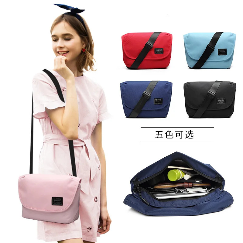 

MEN'S Single-shoulder Bag Canvas Fashion Candy Color Female Shoulder Bag Sports Casual Students Single-shoulder Bag