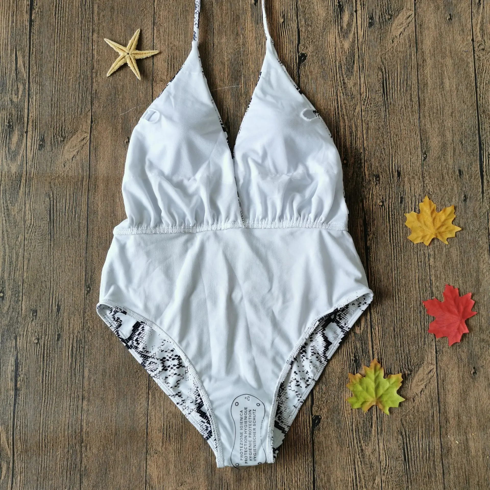 One-Piece Swimsuit Floral Swimming Beach Wear Spring Summer Backless Bodysuit Bathing Suit Swimwear