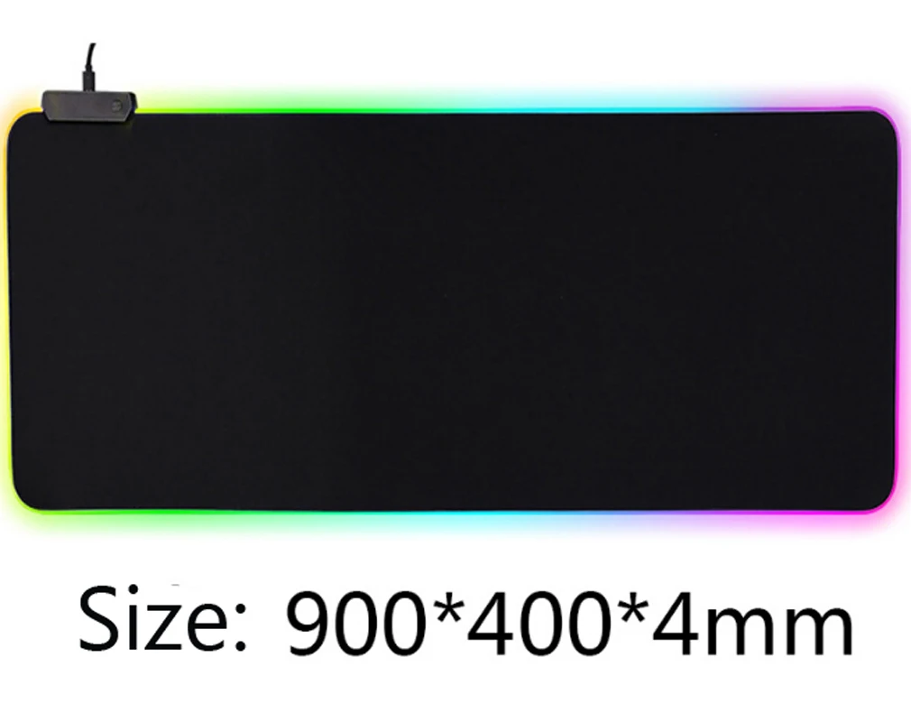 900x400x4mm Rgb Gaming Large Extended Led Mouse Pad Computer Keyboard