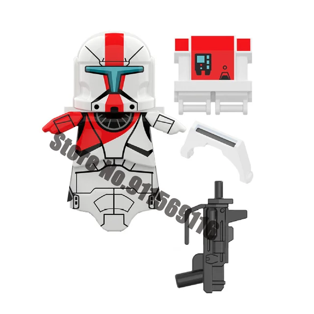 501st Clone Trooper Building Blocks Republic Commando Force 99 Hunter Crosshair Wrecker Echo Cody Rex Star Brick Figure Wars Toy D-XP374