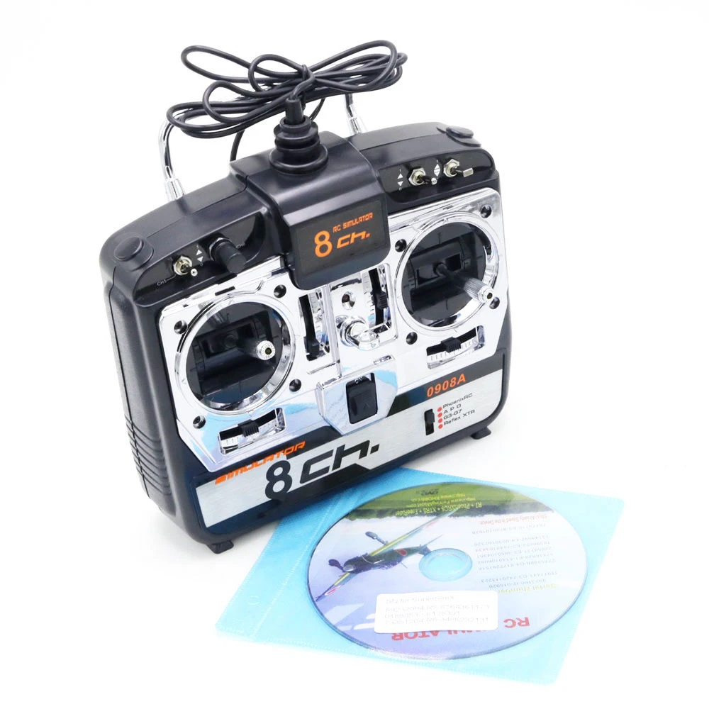 8CH 16 в 1 RC симулятор полета дистанционное управление для вертолета самолета FPV квадрокоптера дрона поддержка G7 Phoenix 5 XTR 0908A