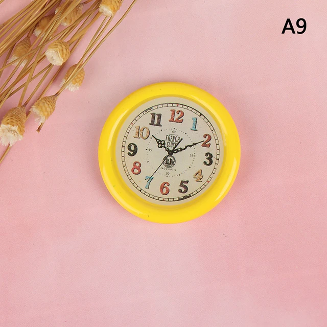 Miniature Dolls House Accessories White Decorative Wall Clock 1:12th scale size 