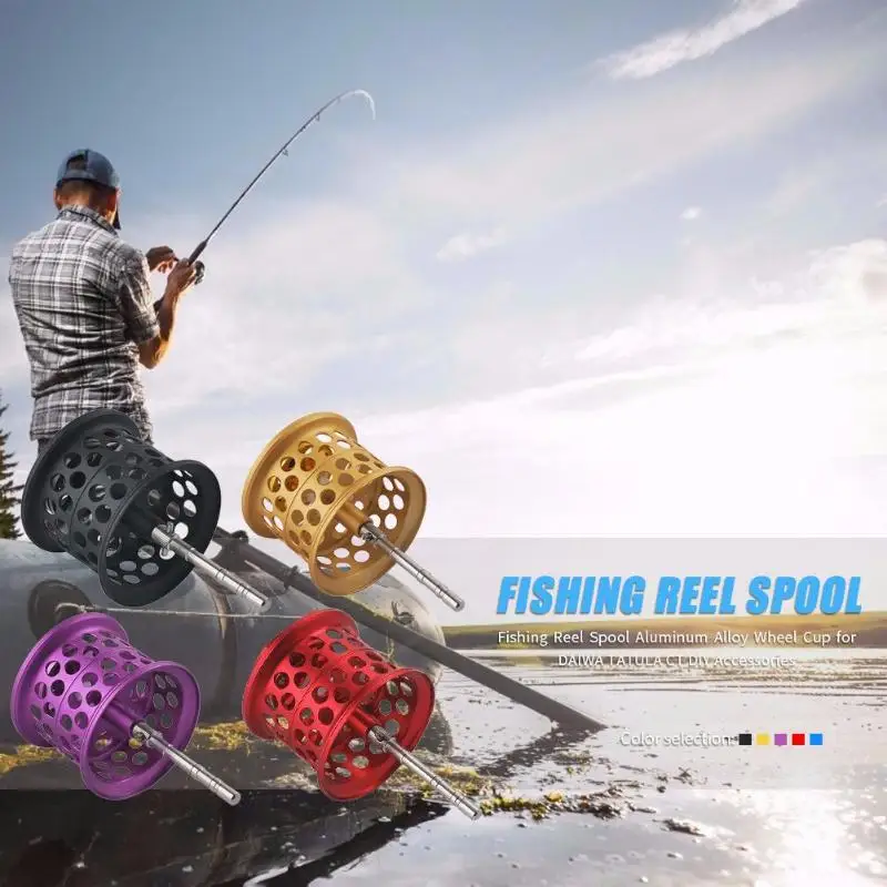 Прочная катушка для рыболовной катушки с нежной текстурой алюминиевая