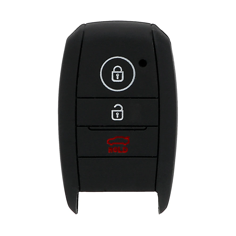 Чехол для ключей автомобиля для Kia Rio Sorento Cerato K3 Forte Rio5 Optima K3 K4 K5 KX3 K3S KX5 Sportage R Ceed Picanto Carens брелок - Название цвета: Черный