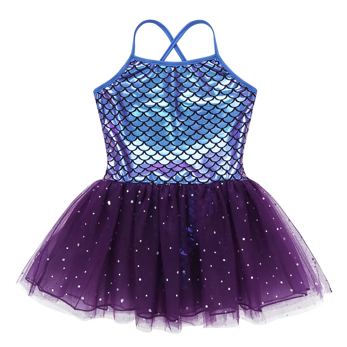 Iiniim/девочки-русалки Dancwear весы балетки лиричная для профессиональных занятий балетом, танцами костюм гимнастическая танцевальная пачка платье