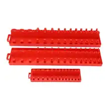 

3pcs Socket Organizer Tray Set Socket Storage Multifunction Socket Storage Tool for Auto Car Repair Toolbox