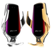 R3 smart sensor автомобильный беспроводной зарядный держатель 10 Вт простое Быстрое беспроводное зарядное устройство для iphone 8 Plus X Для huawei P30 Pro