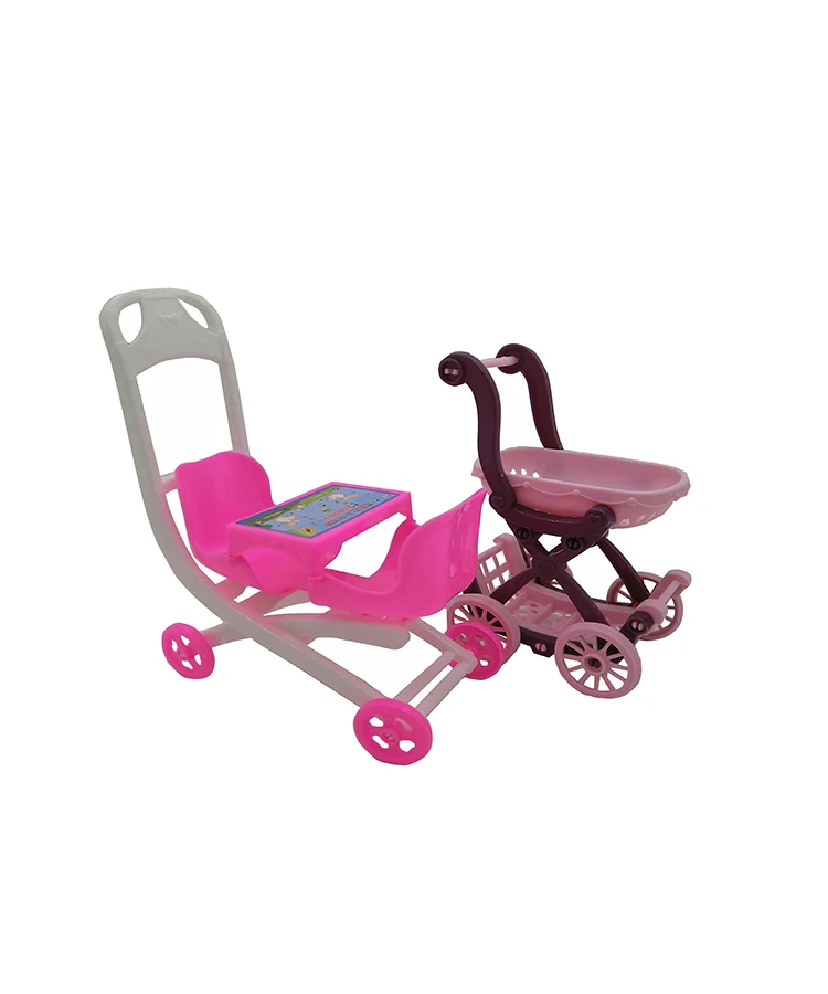 Poussette Pour Poupee Barbie Jouets Charriot Equipement De Nurserie Nouveaute Idees De Cadeau Aliexpress