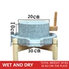 20-30CM Thickened Household Stone Mill With Wooden Frame Traditional Rice Noodle Machine Soy Milk Tofu Machine 5