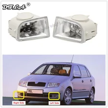 Противотуманная фара для Skoda Fabia Mk1 1999 2000 2001 2002 2003 2004 спереди Галогенные Противотуманные светильник противотуманных фар с лампами накаливания