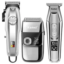 

2022 New Hair Clipper Professional Electric Trimmer Washable Rechargeable Strong Power Steel Cutter Head Electric Shaver for Men