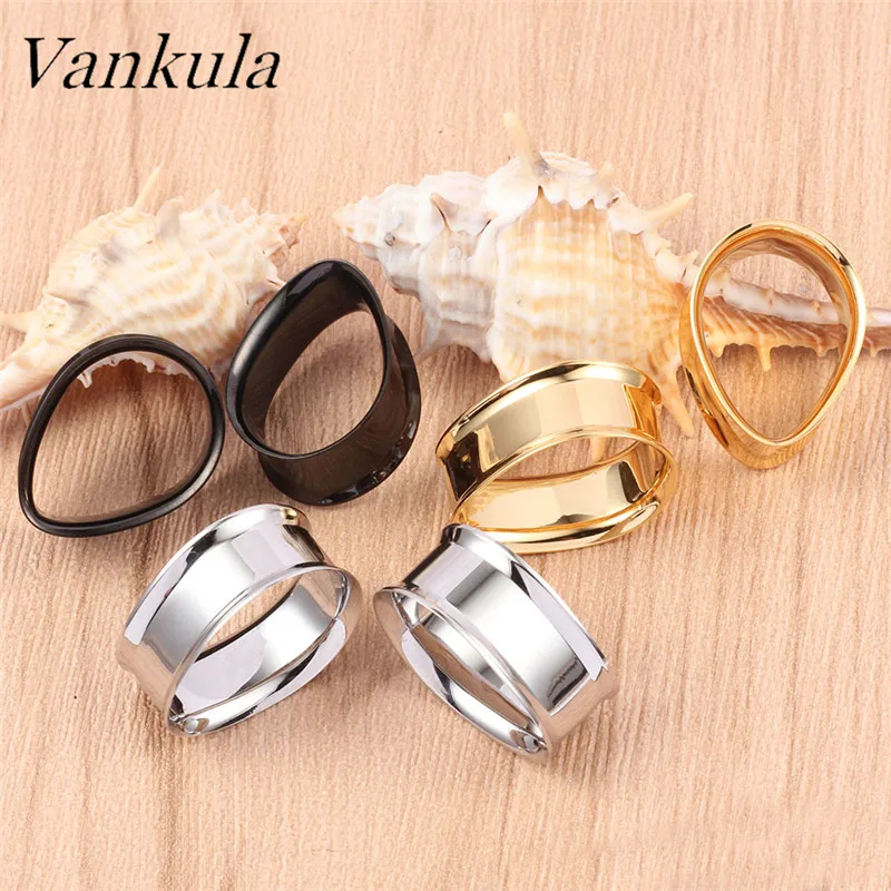 Vankula wholesale Lots Bulk Stainles Steel Ear Stretchers Plugs and Tunnels Pulley Auricular Cartilage Earrings Expander | Украшения и