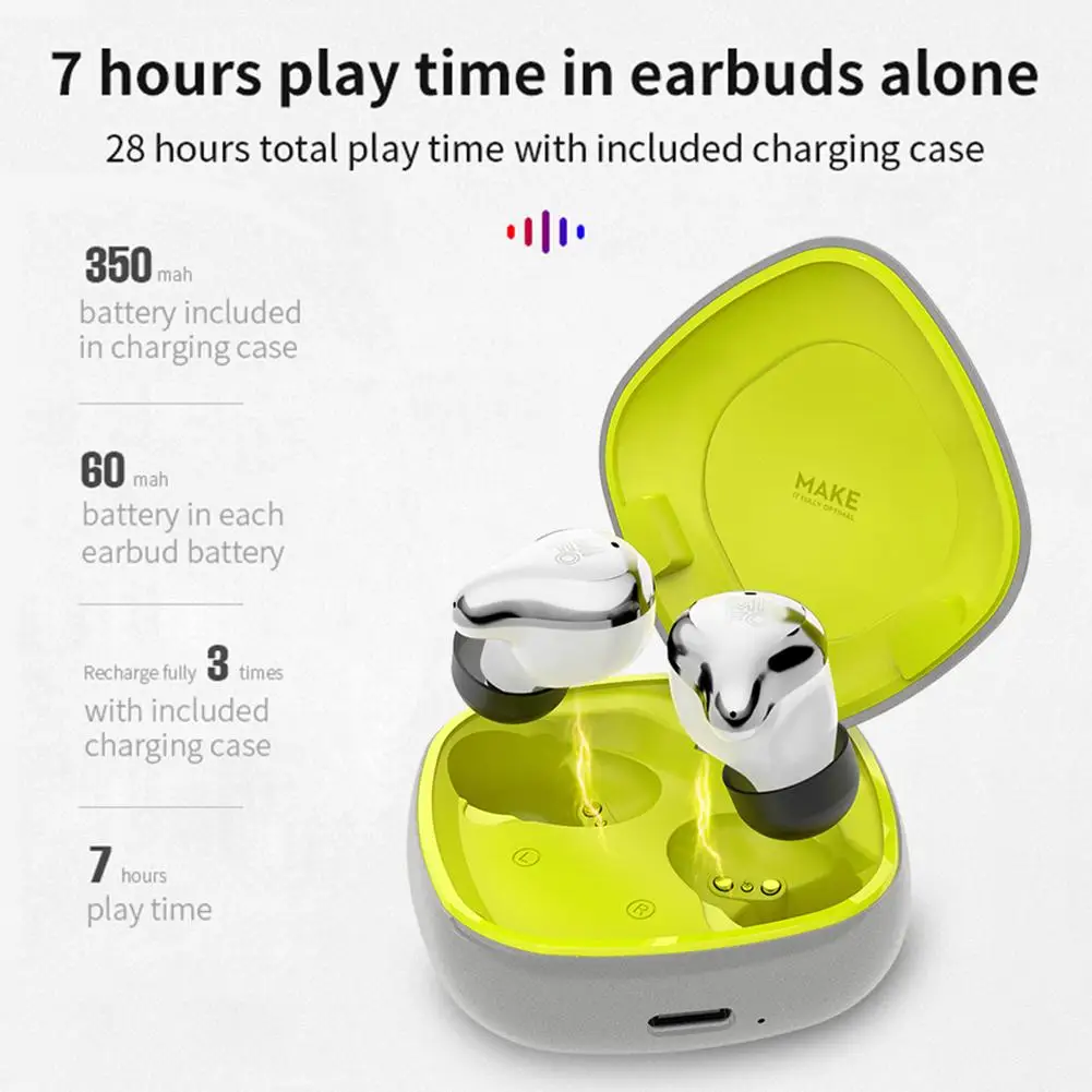 

Bluetooth 5.0 Earphone Earbuds Intelligent Touch Control Headset Handsfree True Wireless Earbuds with Mic