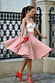 

Simple Design Sexy Spaghetti Straps A-line Homecoming Party Dress