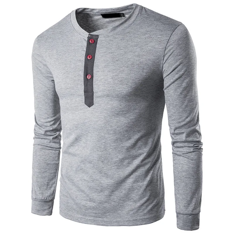 Mens T Shirts Fashion 2019 New Long Sleeve T Shirt Men Casual Round Neck Collar Men's T-shirt Bottoming Shirt
