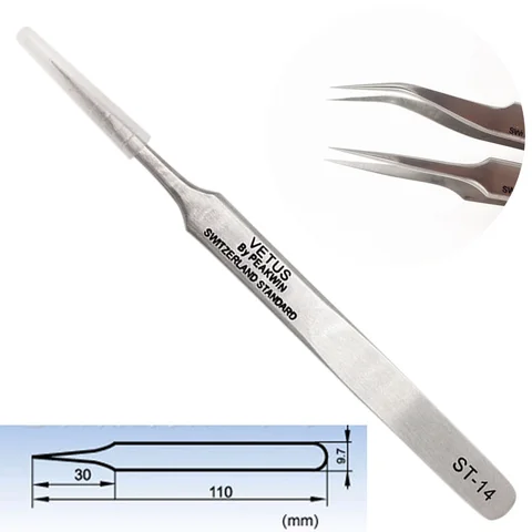 pc  Straight & Curve Tweezers Eyelash Extension Tool nail art rhinestone Paillette Nipper for DIY acrylic nails gel polish