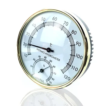 

One Dial Stainless Steel Sauna or Steam Room Thermometer / Hygrometer