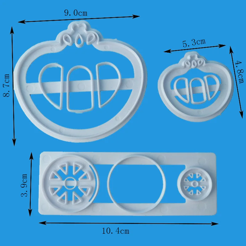 3Pcs Princess And Carriage Cookie Cutting Mold Pumpkin Shape Biscuit Mold Baking Cutter Fondant Party Mould Cake Decorating Tool4