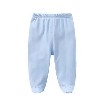 

DishyKooker Baby Infant Cotton Footed Pants Crotch can be Opened Trousers for Boys Girls
