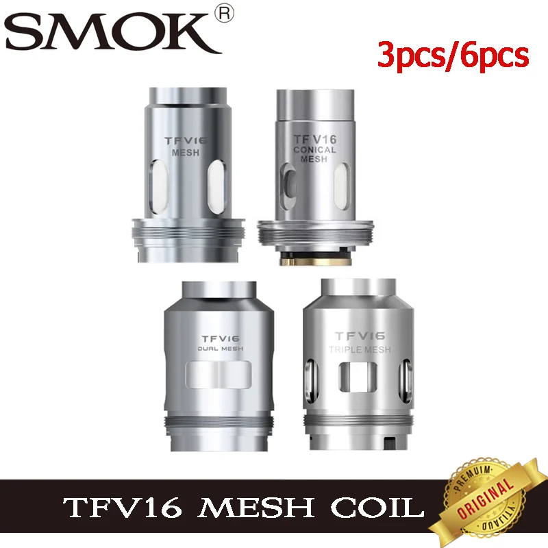 3 шт.-6 шт. катушка SMOK TFV 16 двойная сетка 0 17 Ом 12 тройная 15 коническая 2 для