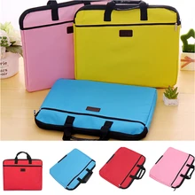

Portable document bag canvas A4 office zipper bag large capacity men women handbag multi-layer information bag briefcase meeting