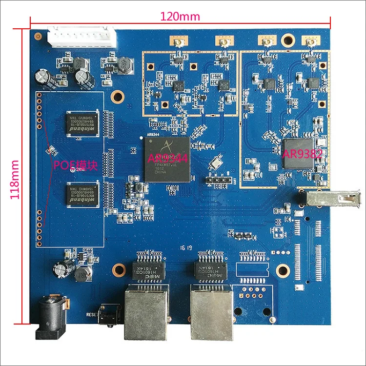 AR9344 AR9382 двухдиапазонный маршрутизатор беспроводной AP 48V POE источник