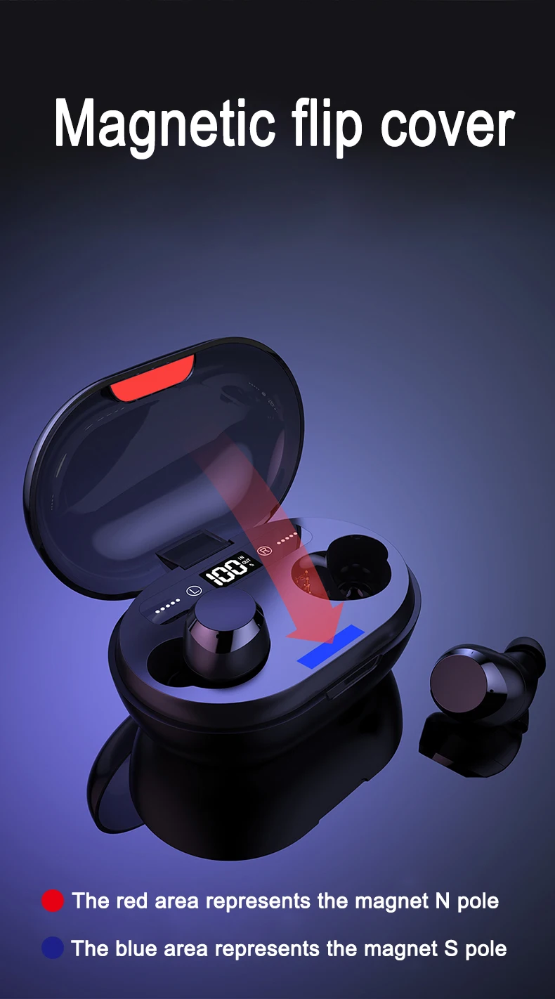 C8S TWS Bluetooth V5.0 бинауральные сенсорные наушники 6D стерео сабвуфер шумоподавление игровые Беспроводные наушники с цифровым дисплеем