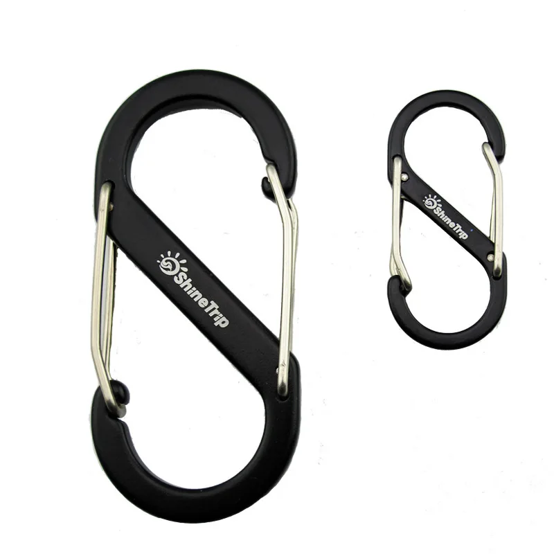

Carabiners Climbing S-shape Alloy Aluminum Mountaineering 8 Shape Quickdraw Multifunctional Outdoor Backpack Buckle EDC Keychain