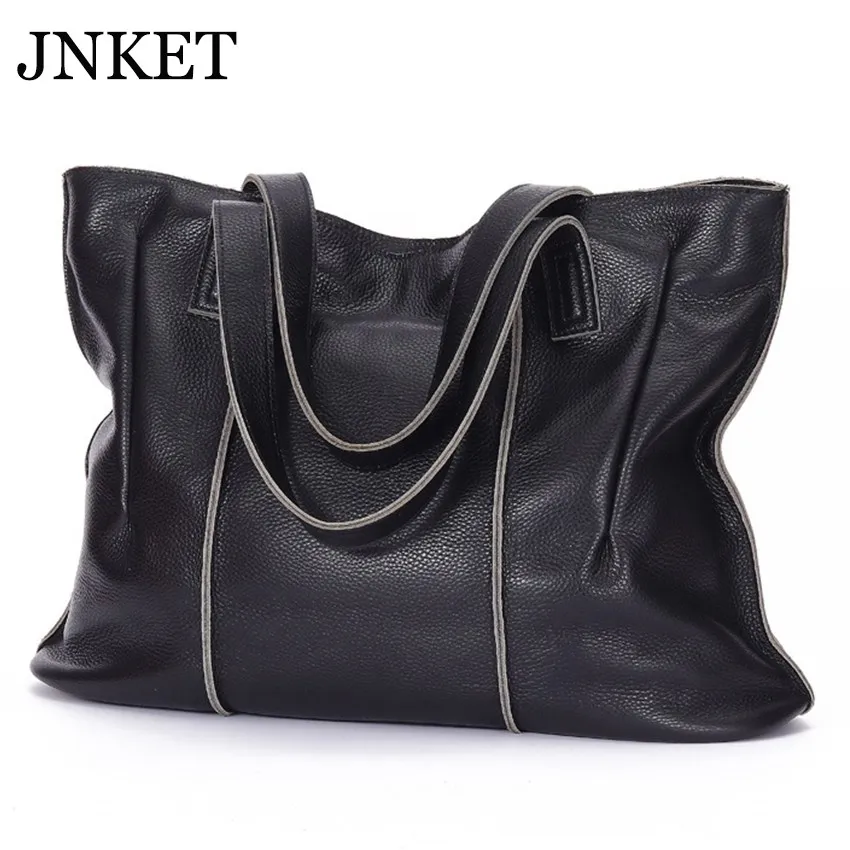 

JNKET New Women Cowhide Handbag Shoulder Bag Casual Tote Bags Ladies Sling Bag