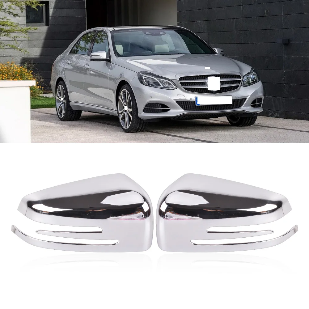 Крышка QX 2 шт для Mercedes Benz A CLA GLA GLK Class W117 W176 2014-2017 ABS Хромированная накладка зеркала