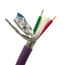 Кабель для шины Profibus 2 жилы 0,25 мм м² 24AWG гибкий провод шины 1 м