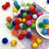 10/15/20/25/30mm Glitter Pompom Fluffy Plush Craft DIY Pom poms Ball Fur Christmas Decoration Kids Toys Dolls Accessories 20g ► Photo 3/6